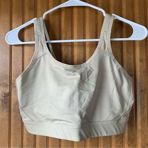 NWT Patagonia Tan Sand Cross Back Sports Bra Size Large